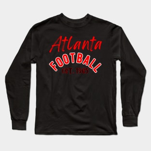 Atlanta Football Vintage Style Long Sleeve T-Shirt